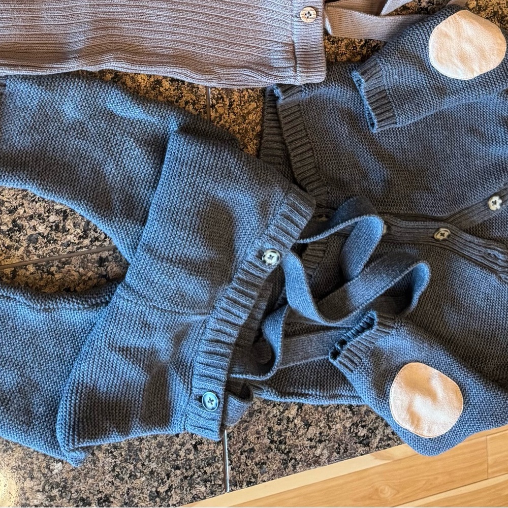 Nordstrom Baby Gray Knit Matching Set